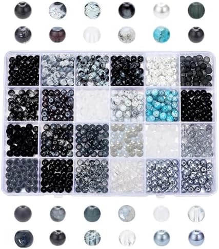 150 Glow-in-the-Dark Perlen Türkis - UV Leuchtende Glasperlen Für DIY Schmuck