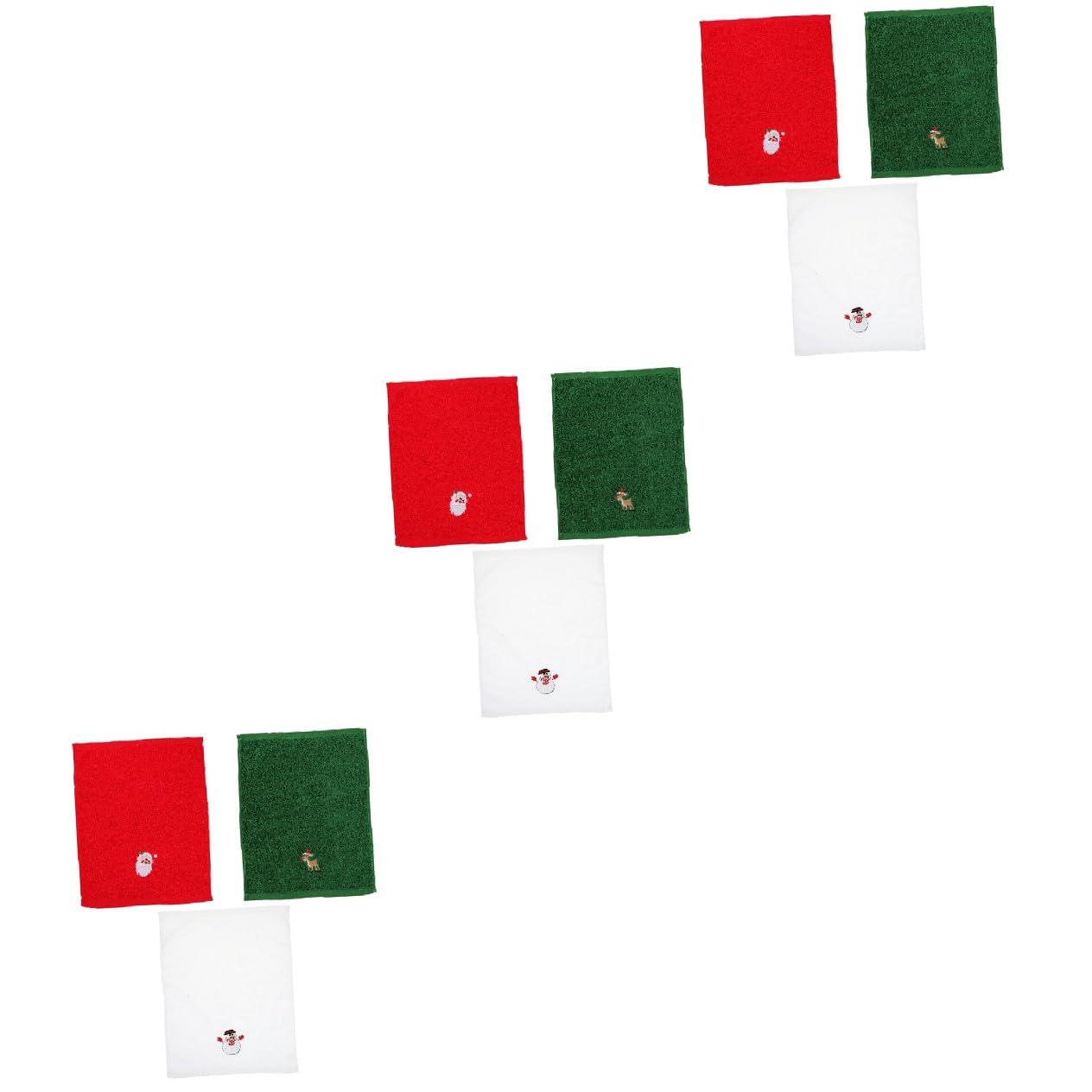 MAGICLULU 3 Juegos Toalla De De Navidad Toalla De Cocina Toallero Paños De Cocina Kitchen Towels Toallas Navideñas Toallas De Algodón para El Hogar De Algodon 3 Piezas * 3