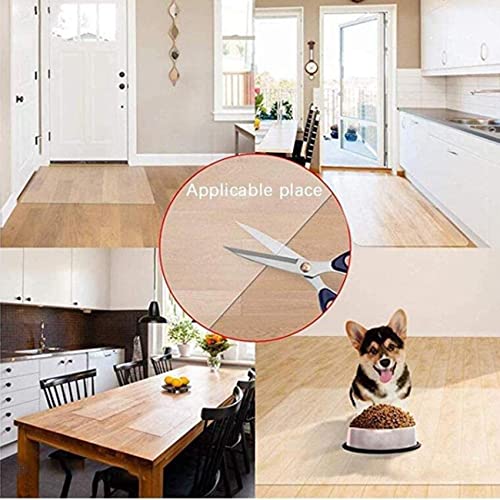 Protector de suelo de PVC transparente antideslizante e impermeable para escritorios 8