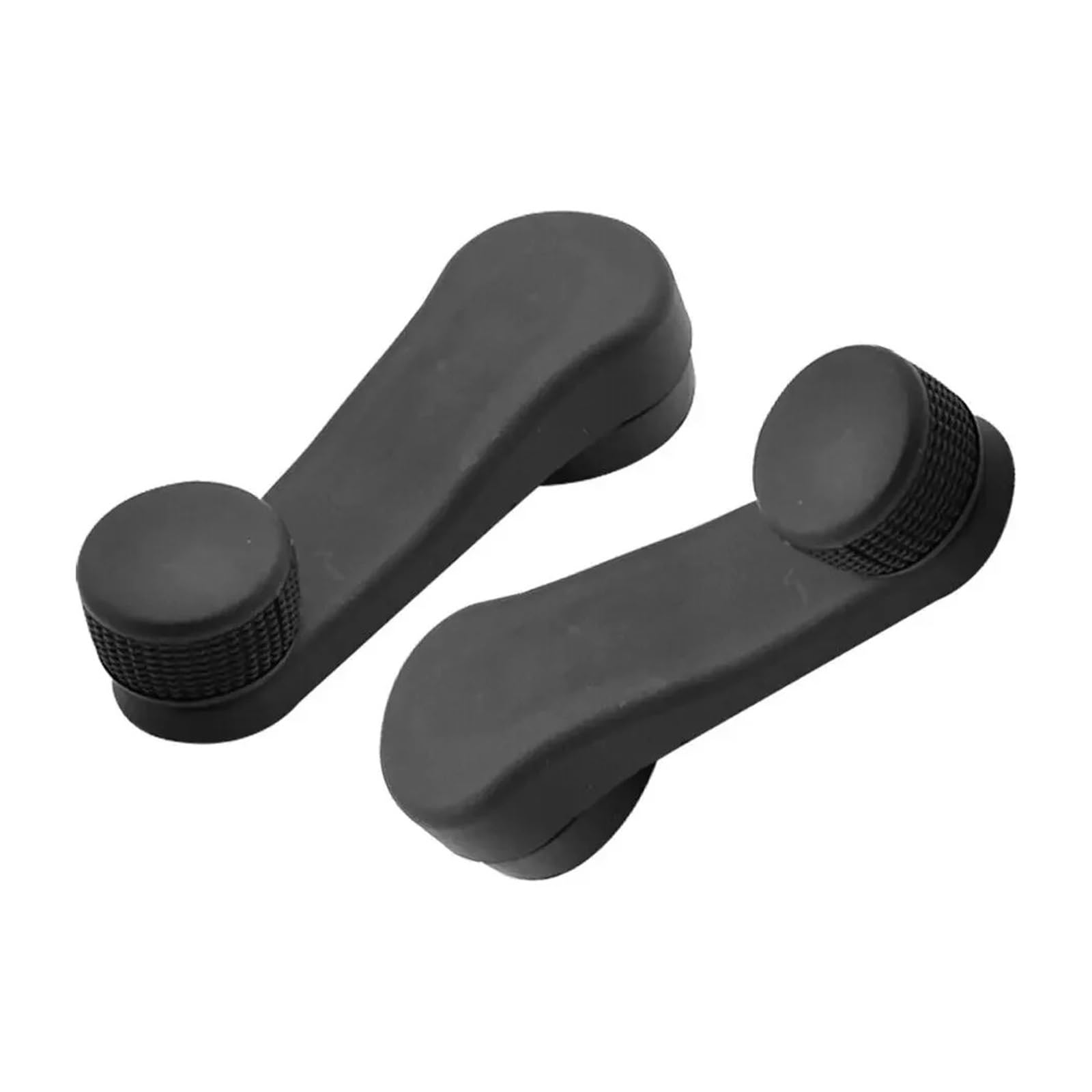 SAMWDK Glass Lifter 2piece Black Window Winder Handle Hand Crank Regulator for VW T4 T5 for Transporter for Golf for Seat Car Accessories Car Interior Parts Car Window Regulator