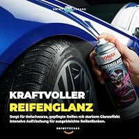 Shiny Freaks Felgen- & Reifenpflege Set: SONAX FelgenBeast Felgenreiniger 500ml + BlackBeast ReifenGlanz 500ml + Tire Dressing Applicator + Mikrofasertuch + Handschuhe - sauber reinigen, satt pflegen – Ansicht 4
