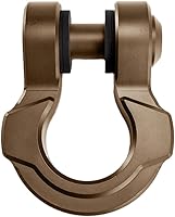 CVF Offroad 1" D-Ring Billet Shackle with Theft-Proof Lock - 48K Strength CNC Aluminum, Desert Sand Offroad Recovery