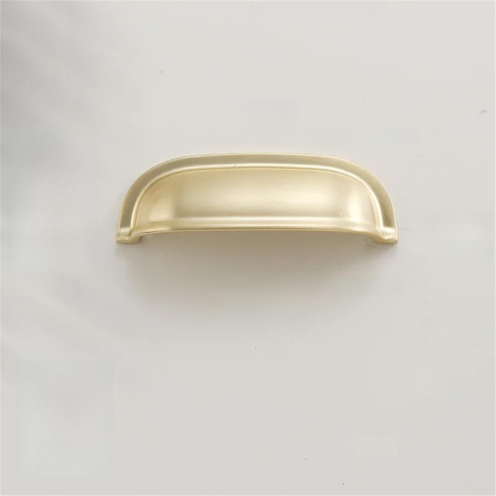 Kdhcvkz 7577-64Mm 1Pcs Golden Wardrobe Door Handle Copper-Finish Single-Hole Drawer Knob Solid Zinc-Alloy Cabinet Pull Furniture Hardware(7577-64Mm)