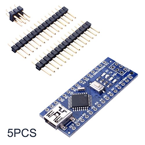 Longruner for Arduino Mini Nano V3.0 ATmega328P 5V 16M Micro Controller Board Module with USB Cable for ArduinoIDE 5Pcs - Thumbnail 2