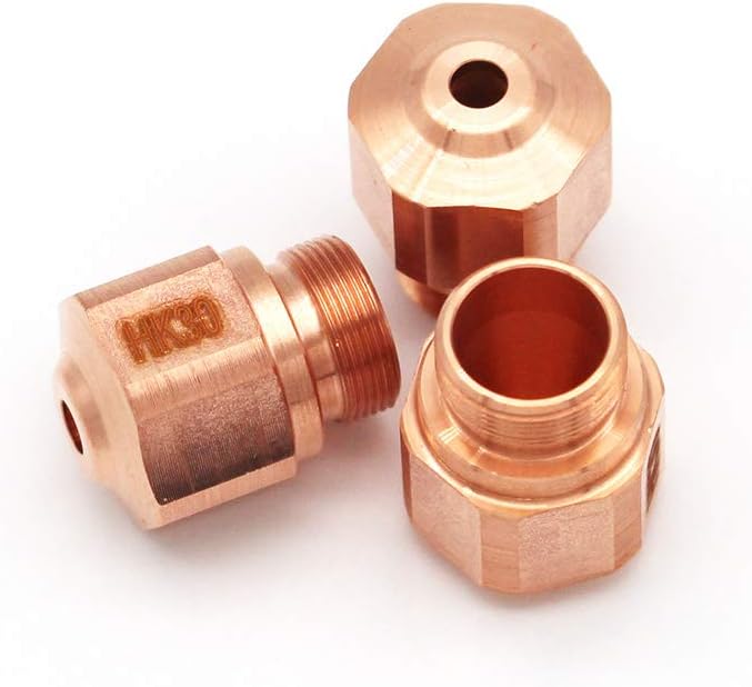 JHCHMX 10pcs Laser Nozzles HK NK Series Nozzles High Pressure For Bystronic Laser Cutting Machine (HK17)