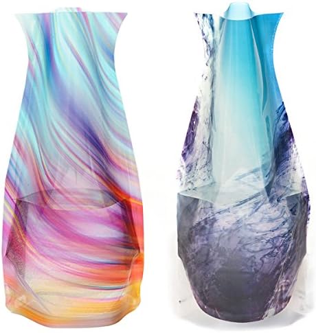 MODGY Collapsible & Expandable Plastic Vase Multi-Pack - NOT Glass (Expandable Vase 2-Pack)