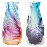 MODGY Collapsible & Expandable Plastic Vase Multi-Pack - NOT Glass (Expandable Vase 2-Pack)