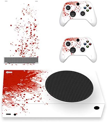 PlayVital Blood Splash Customized Vinyl Skins for Xbox Collection S, Wrap Decal Cowl Stickers for Xbox Collection S Console Controller