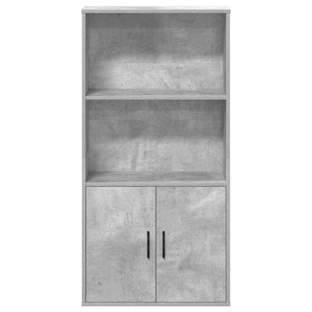 Generisch Bücherregal Betongrau 60x24x120 cm Holzwerkstoff,Möbel,Regalsysteme,Bücherregale Bücherschränke-860421