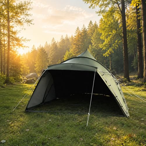 Carpa de campamento piramidal para 4-6 personas miniatura 5