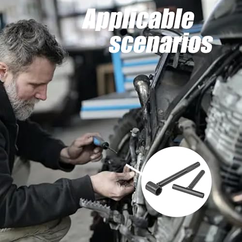 Image of 2Pcs Motorcycle Scooter Valve Tool, Valve Screw Repair Wrench, Adjusting Square Hexagonal Hole Tool, Tappet Engine Adjustable Wrenches