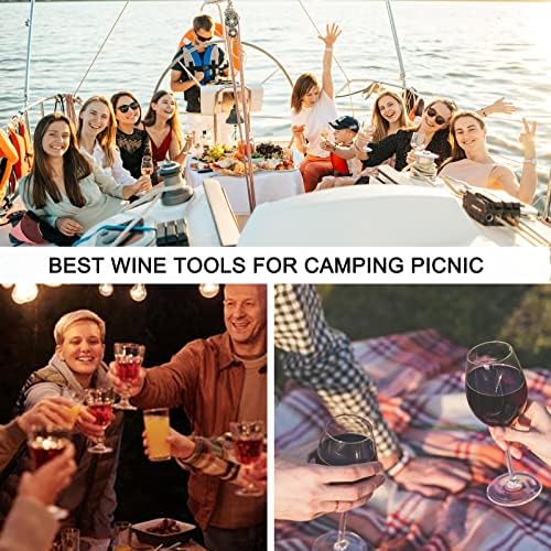 Wine Opener | Travel Portable Pocket Air Pressure Pump Wine Bottle Opener | Assemblable Design Corkscrew 7S Quick Bottle Opening | for Home, Restaurant, Party,Wine Lovers