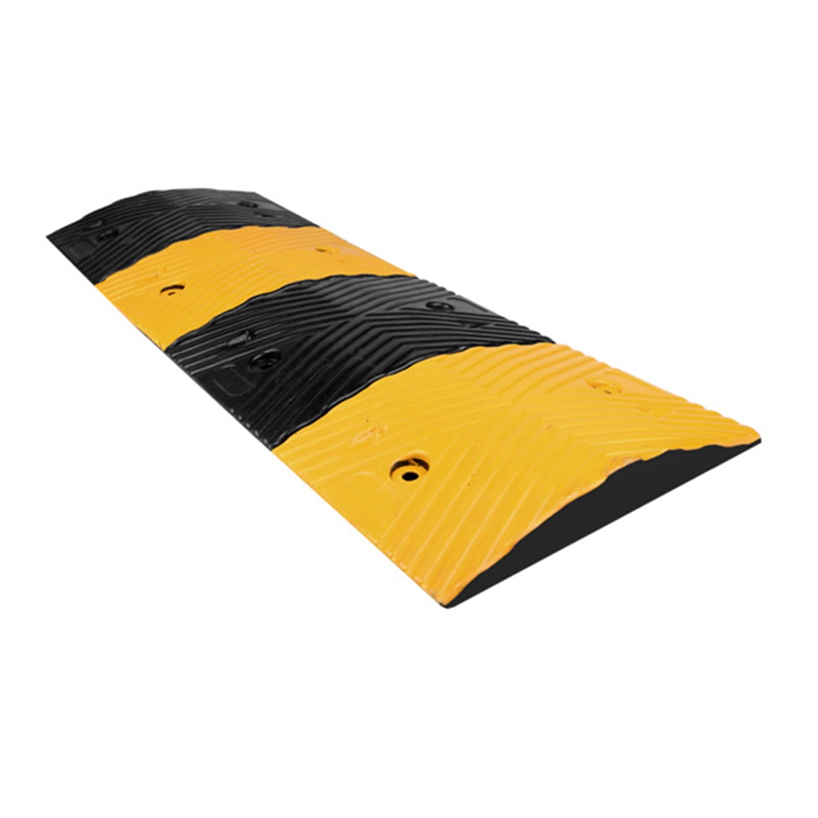 Rubber Speed Bump Heavy Duty Speed Humps, Traffic Ramps Road Bumps,For School Parking Lot Entrance，100X30X3Cm