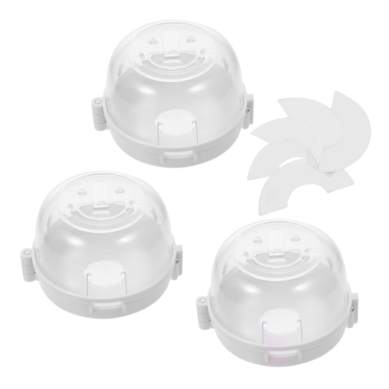 Totority 3pcs Child Stove Cover Oven Knob Cover Gas Switch Oven Lock Child Safety