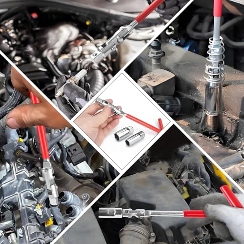 wuyaoyao Spark Plug Socket Wrench Set T-Handle 16mm (5/8\") & 21mm (13/16\") Installer Tool, Universal Spark Plug Remover Tool for Motorcycles, Lawn Mowers and Small Motor Vehicles - Thumbnail 6