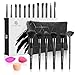 Produktbild Make Up Pinsel Set Glamour Gaze 18 Stück Premium Make-up Pinsel Foundation Lidschatten Augenbrauen Flüssige Pinselset Mit Make-up Schwamm Rouge Eierreiniger und Make-up-Beutel