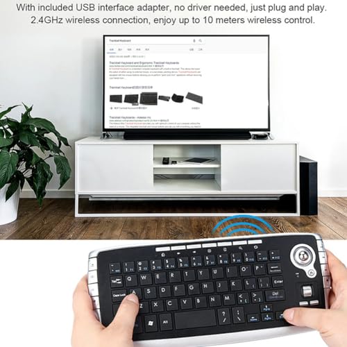 Clavier Mini pour ordinateur portable et boîtier TV combo sans fil - 2