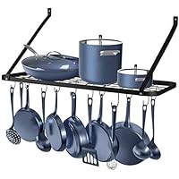 Rottogoon Pot and Pan Organizer 30 Inch Wall Pot Rack