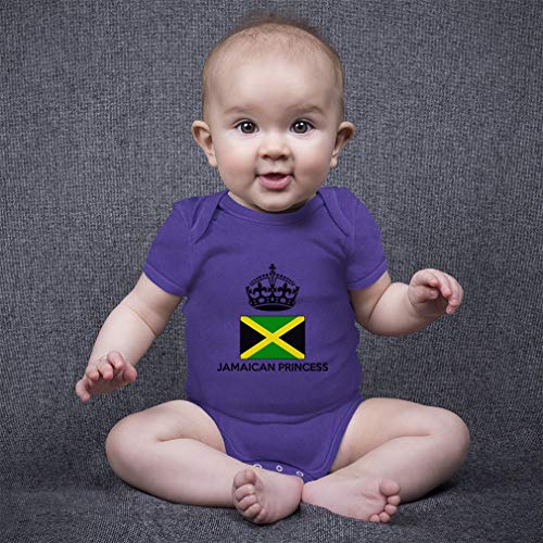 Custom Boy & Girl Baby Bodysuit Jamaican Princess Crown Funny Cotton Baby Clothes Yellow Zest Design Only 24 Months4