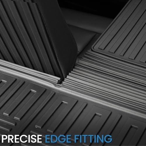 Image of Cargo Mat with Backrest Mat for 2020-2025 2026 Ford Explorer Car Mat Accessories, All Weather TPE Cargo Liner Trunk Mat Active /ST Line /ST /Platinum(Cargo Mat with Backrest Mat)