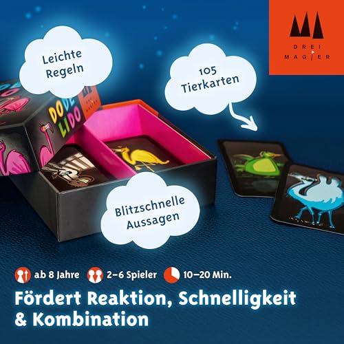 Schmidt Spiele 40879 Dodelido, Drei Magier Kartenspiel – Ansicht 5