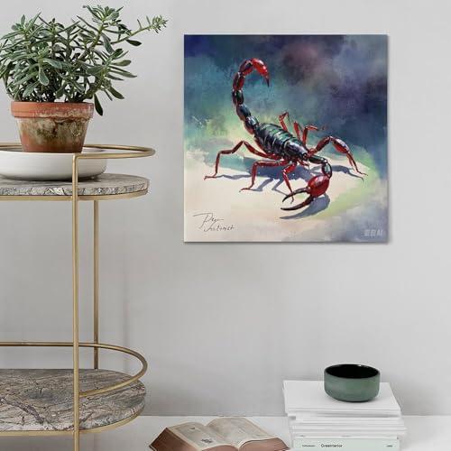Impression toile scorpion CMHONLY pour dynamiser un mur blanc avec originalité - 5