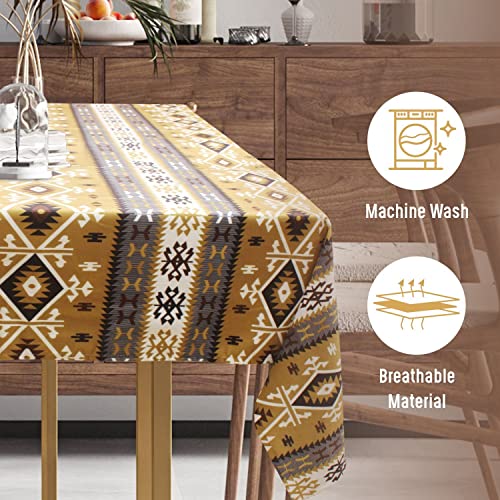 Image of AAZEEM Printed Tablecloth Soft Feel Table Cover 4-6 Seater,Table Cover,Dining Table Chair Cover,Dining Table Cover 6 Seater(Rectangle /Oblong, 55 x 70 Inch, Light Green)