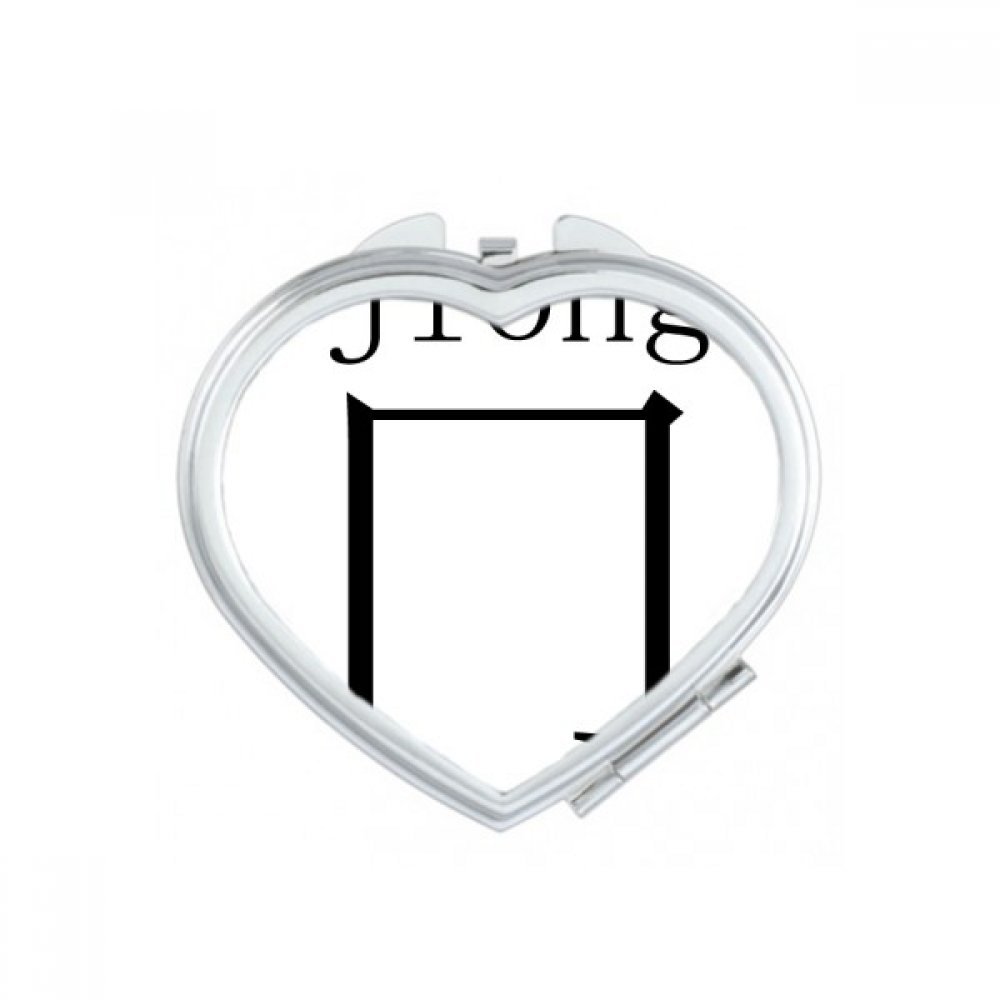 Miroir compact portable chinois parfait pour retouches en voyage