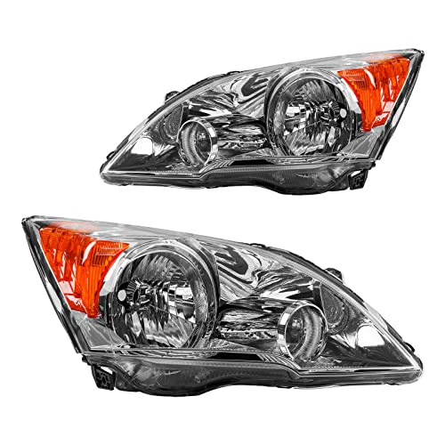 Torchbeam Headlights Assembly Compatible with 2007 2008 2009 2010 2011 CR-V Front Head Light Assembly Pair Headlamp Replacement Driver and Passenger Side
