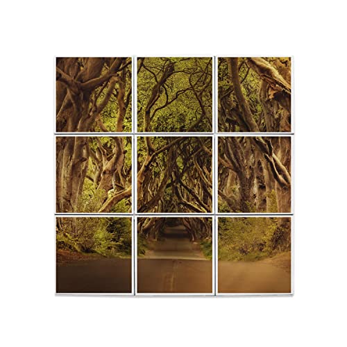 Carreaux céramique décoratif pour remplacer un mur vide par une forêt