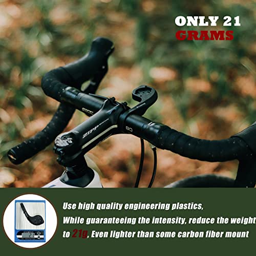 Image of Thinvik Out Front Bike Computer Mount for Garmin Edge 840 /830 /820 /810 /540 /530 /520Plus /520 /510 /500 /200 /130 /25 GPS Compatible with 31.8mm 25.4mm Handlebar