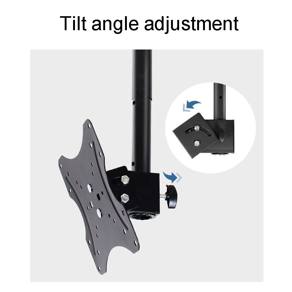 Support TV plafond pour chambre et salon installation sous comble 200x200