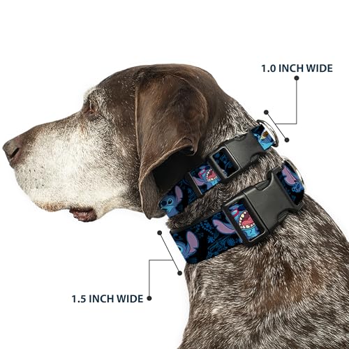 Collar Stitch Snacking Plantea Negro/Azul plástico clip evita tirones y escapes con comodidad 3