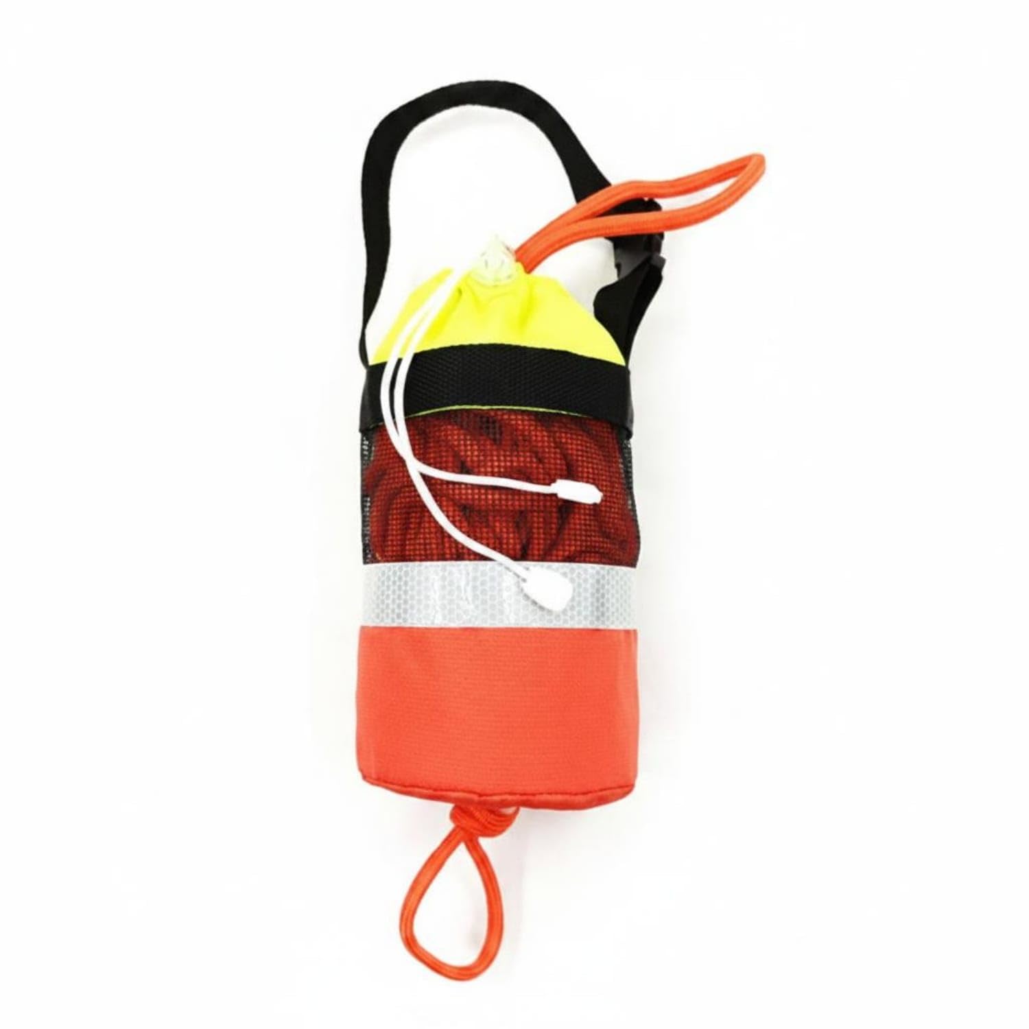 TRENDYNEST Reflective Band Water Rescue Throw Bag Drawstring Opening Rope Throw Bag Oxford Cloth Safety Gear Soft Bottom, 21M, Yellow Normal-picture-18