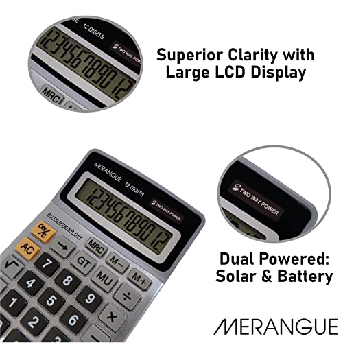 Merangue 12 Digit Desktop Standard Function Calculator (1080-9591-00-000), Small image 4