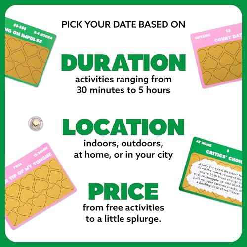 Date Night Scratch-Off Cards by Relatable, Gifts and Unique Date Night Ideas for Couples, Discover Fun Couples Activities for Day and Night, Includes Coin and 50 Scratch-Off Cards, for Ages 17+ - 2
