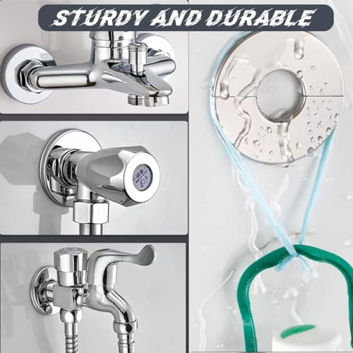 8 Stück Snap-In-Wasserhahn, Wandloch, Wandloch, hässliche Abdeckung, Rohrabdeckung/Kragen/Rad Ring für Rohre