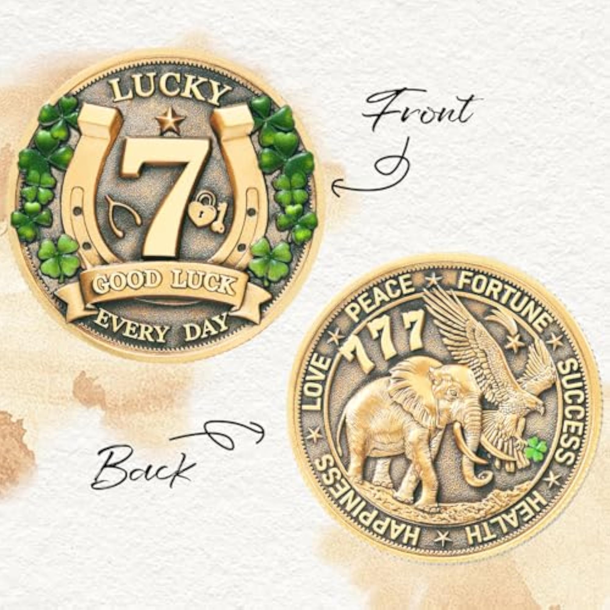 Lucky Coin Amulet for Protection and Good Luck