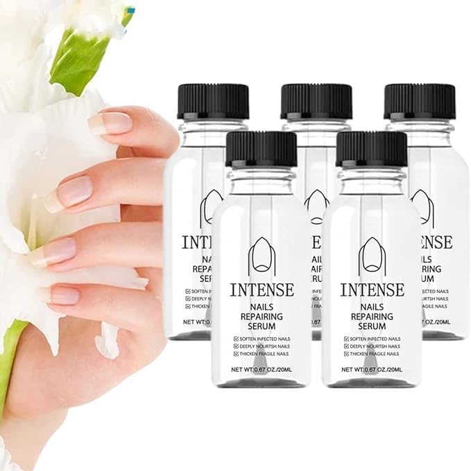 5Pcs NailGro Intense Nail Growth and Strengthening Serum - 7 Days Nail Growth and Strengthening Serum | Nail Growth and Strength Serum | for Damaged and Discolored Nails - 20ML/0.67FL.OZ
