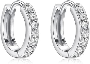 5mm | Boucles D'oreilles Clous Carrées En Acier Inoxydable Avec Clear Cz Paire