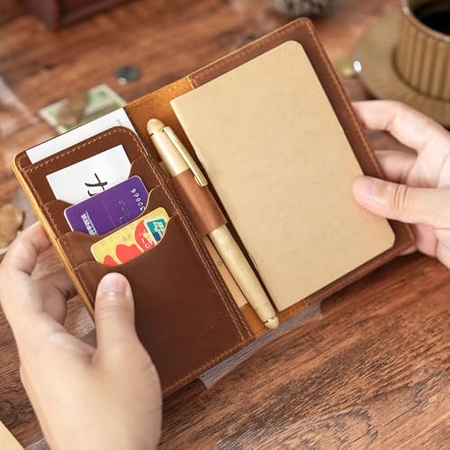 Carnet de notes en cuir authentique, le compagnon de vos pensées et réunions