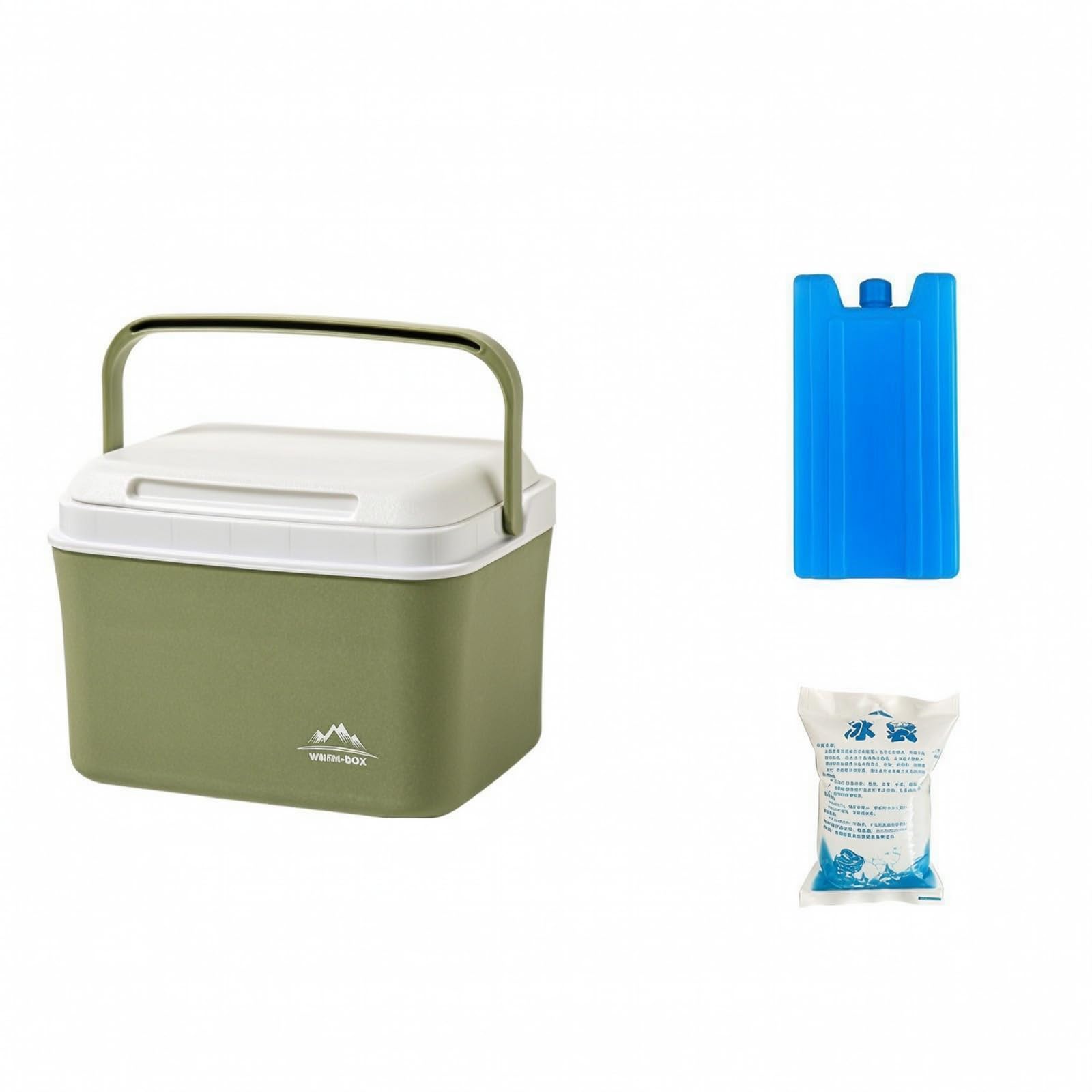 Qianly Nevera Portátil Plástico PP Resistente Recipiente Térmico Ligera Enfriadora para Familias Que Hacen Picnic, 6L
