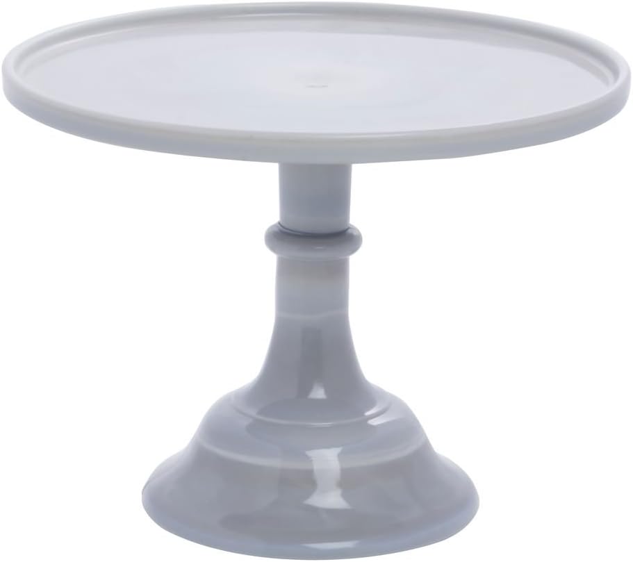 6-inch Marble Cake Plate by Mosser Glass