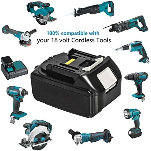 Geelink 5.0Ah BL1850 LXT Lithium-Ion Battery Replacement for Makita 18V Batteries BL1860 BL1815 BL1830 BL1820 BL1840 BL1850B-2 LXT-400 BL1845 194205-3 194204-5