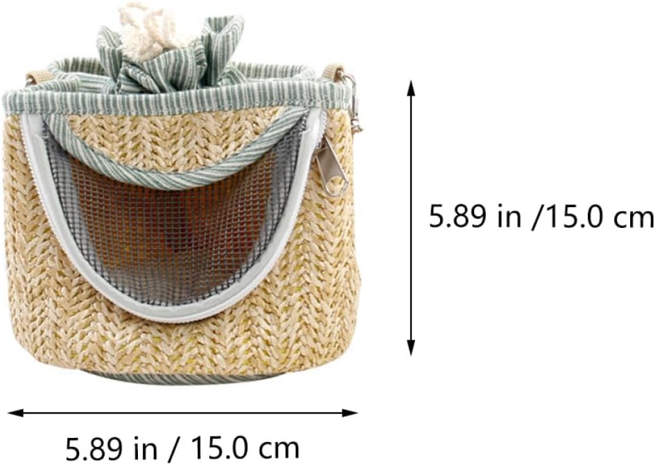 Toyvian Small Pet Travel Carrier Bag with Window, Portable Hamster Hanging Bed and Guinea Pig Nest, Warm Soft Pet Backpack for Small Animals, Random Color