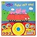 Peppa Pig - Fahr mit uns! - Pappbilderbuch mit beweglichem Lenkrad und 13 spannenden Geräuschen für Kinder ab 3 Jahren: Tönendes Buch