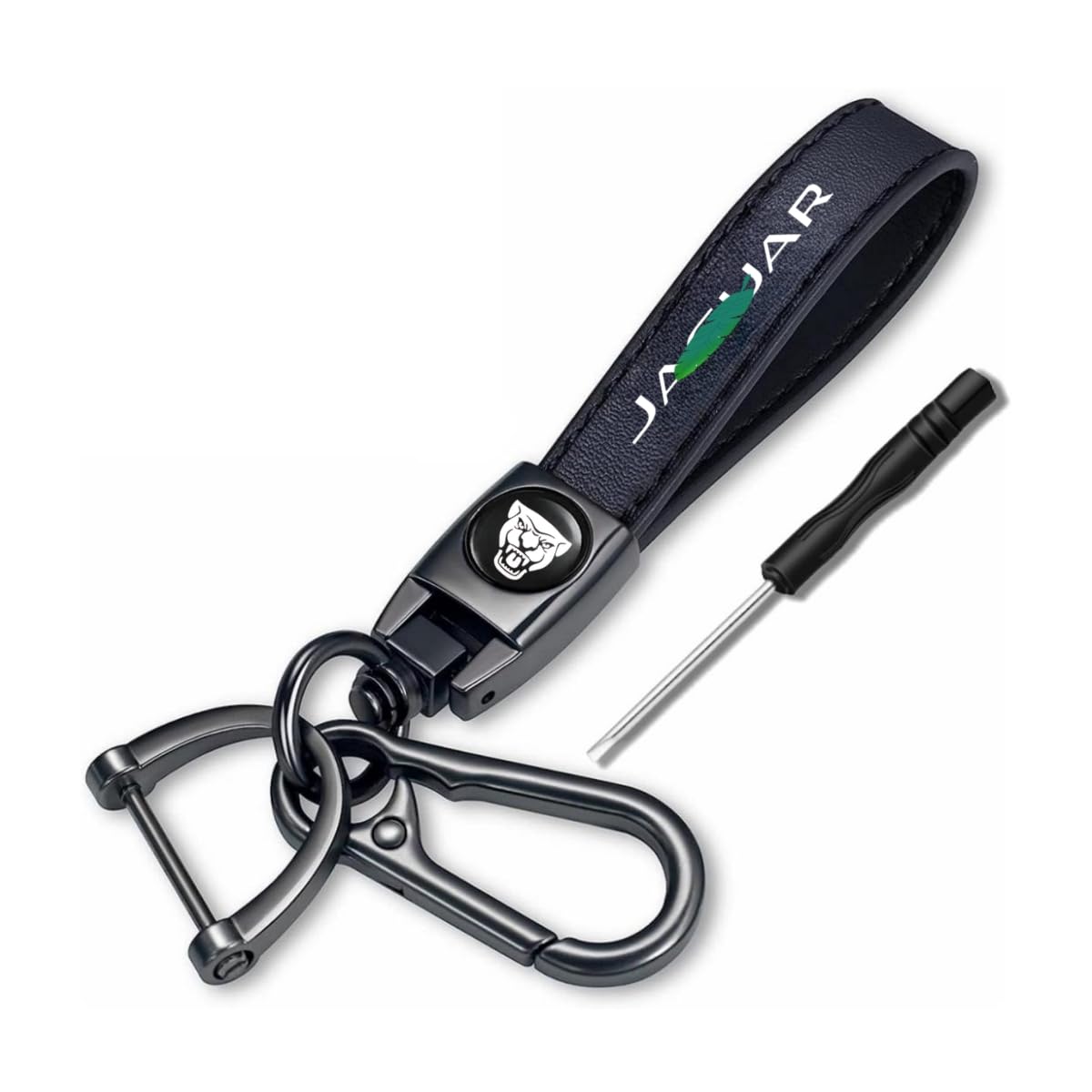 Car premium leather Keychain keyring Compatible with XE XEL XF XJ XFL F-Type F-PACE key Accessories, Small