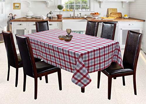 Image of AIRWILL, 100% Cotton Self Designed 6 Seater Table Cloth, Pack of 1 pc.