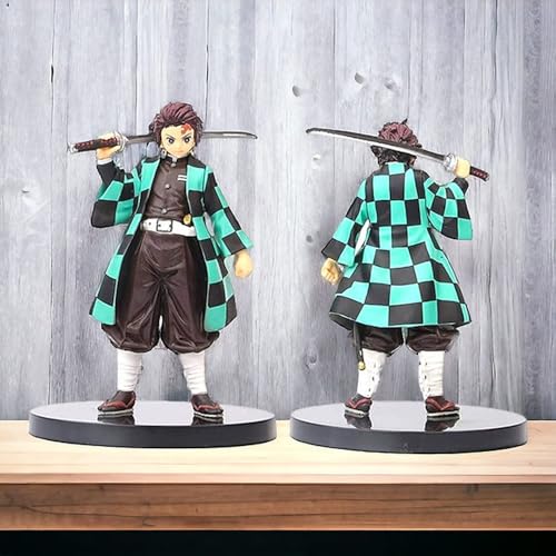 Image of Demon Slayer Tanjiro Action Figures Height-16CM Multicolour PVC Collectible for Anime Fans - Tanjiro 16Cm