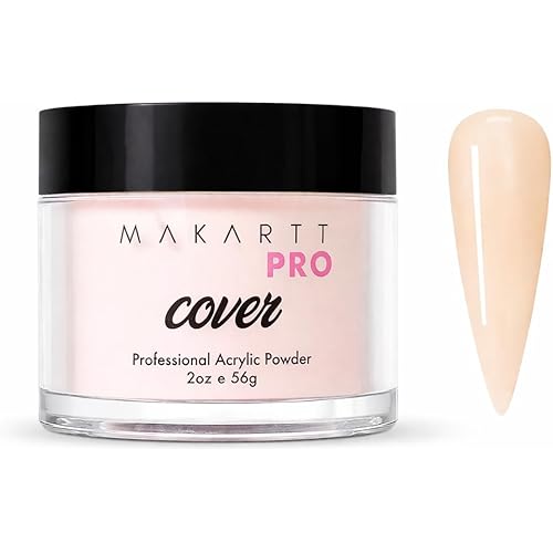 MakarttPro Acrylic Powder – Durable, Long-Lasting, Easy-Apply Formula for Nail Extensions, Overlays, Sculpting & Nail Art – 56g/2oz – Elegant Beige, Perfect for Pros and At-Home Use